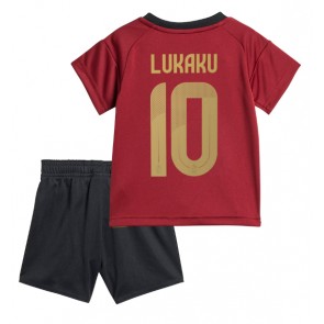 Belgie Romelu Lukaku #10 Dětské Domácí dres komplet ME 2024 Krátký Rukáv (+ trenýrky)